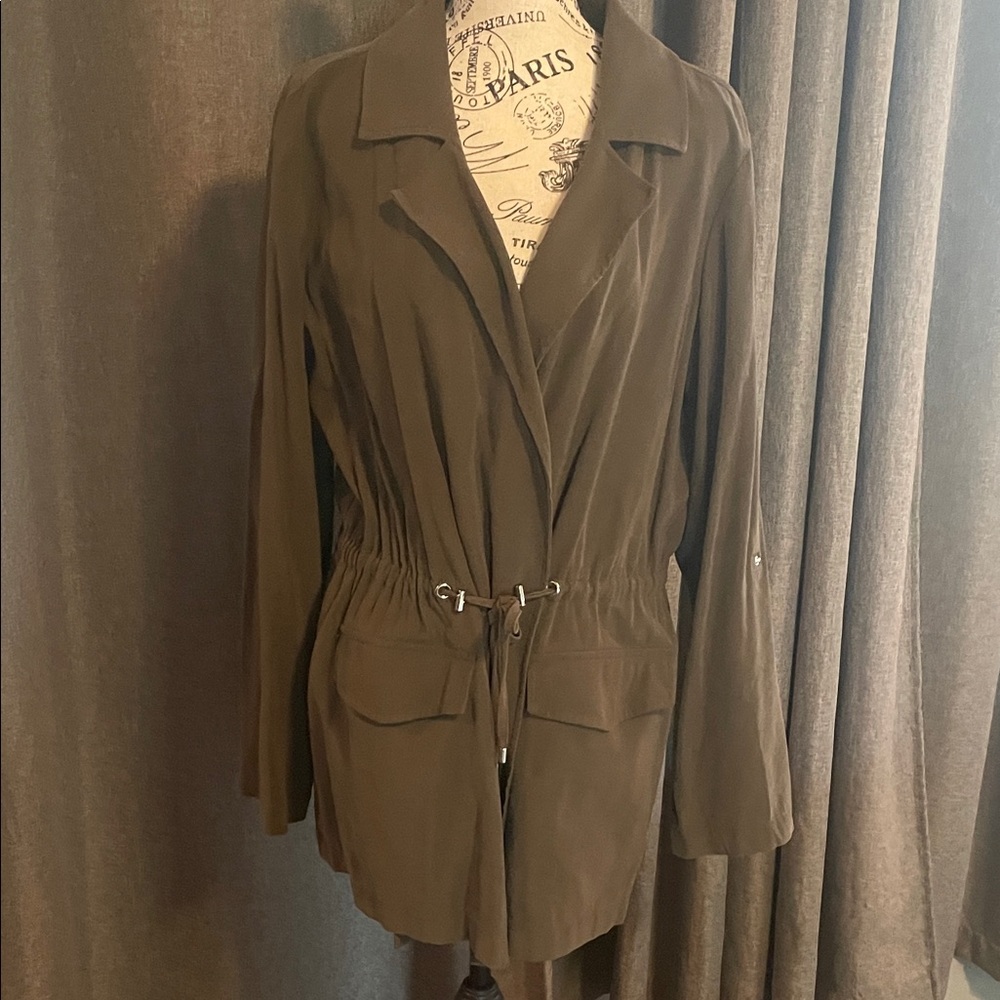 Apt. 9 Olive Green Drawstring Utility Jacket